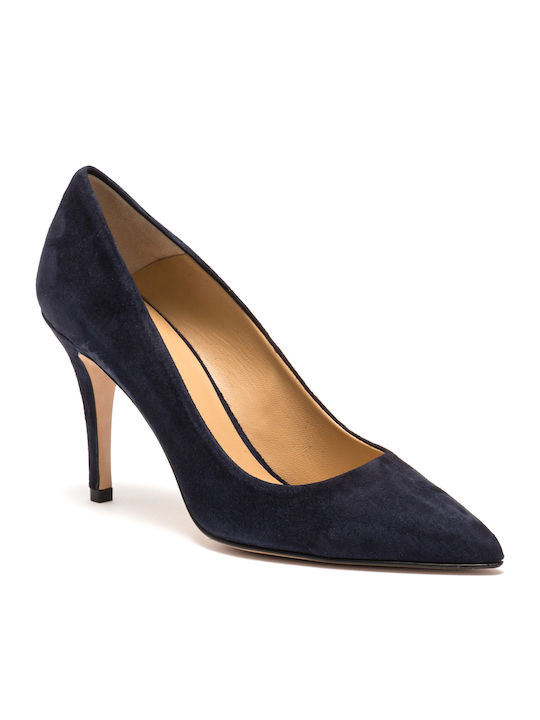 Philippe Lang Pointed Toe Blue Heels