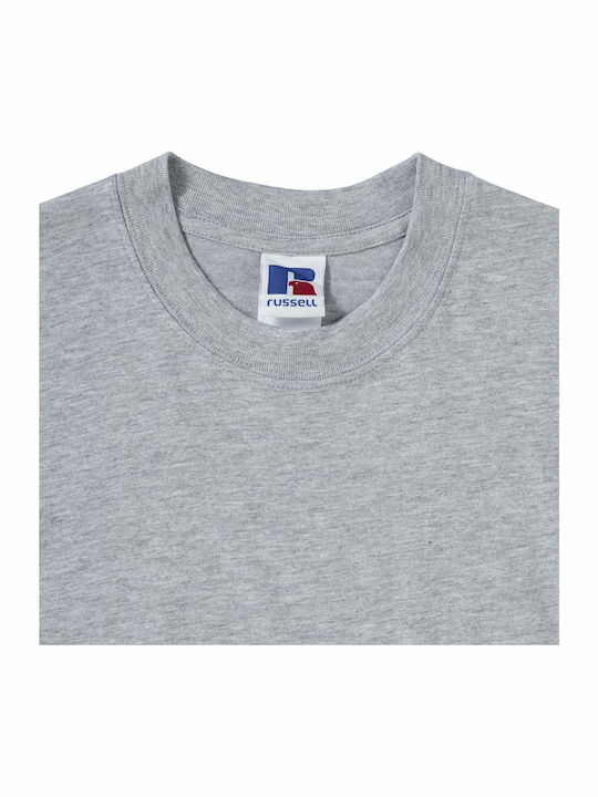 Russell Europe Ανδρικό Διαφημιστικό T-shirt Κοντομάνικο Light Oxford