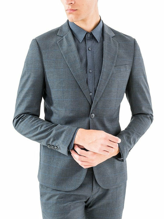 Antony Morato Men's Suit Jacket Slim Fit Grey