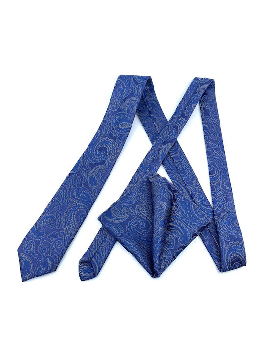 Legend Accessories Men's Tie Set Printed Blue