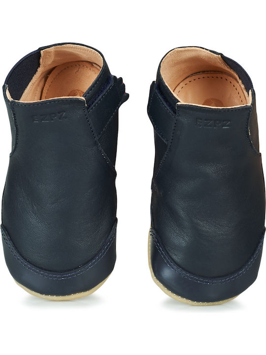 Kinderhausschuhe Stiefel Blau