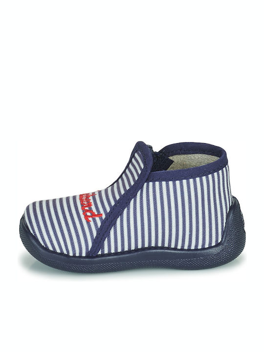 Kinderhausschuhe Stiefel Blau