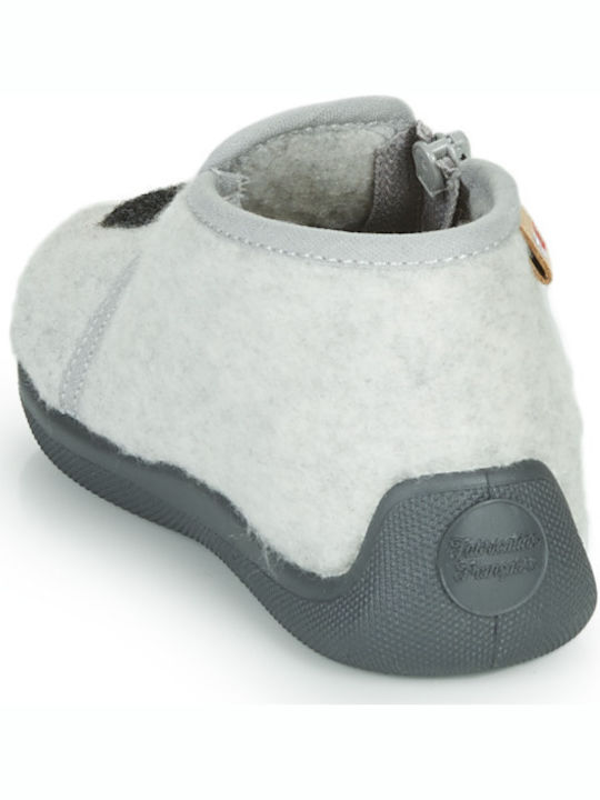 Kinderhausschuhe Stiefel Gray