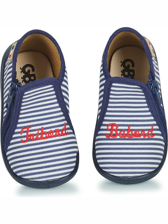 Kinderhausschuhe Stiefel Blau