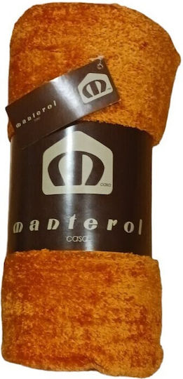 Manterol Casa Tribal 001 Ριχτάρι Πολυθρόνας Δύο 'Οψεων 130x170εκ. Orange