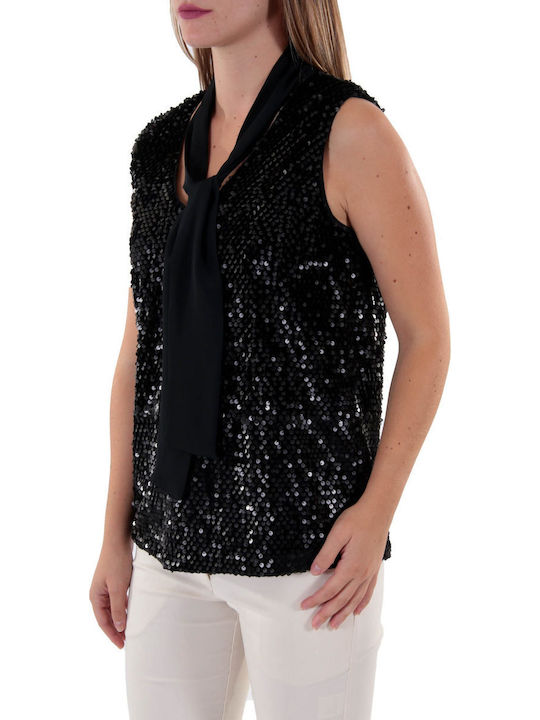 Caractere Sleeveless Women's Blouse Black D275A0809T-33