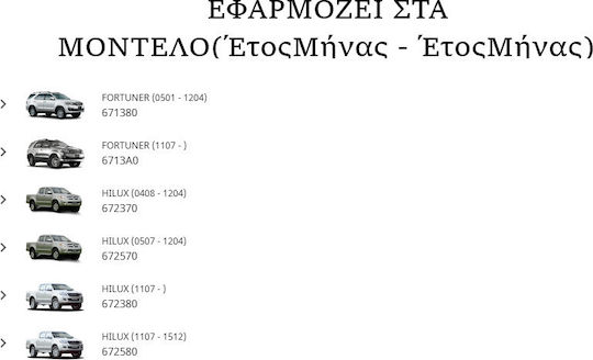 Toyota Σετ Τακάκια για Toyota Hilux