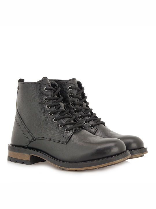 JK London Men's Leather Boots Black