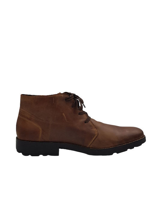 Rieker Men's Leather Boots Tabac Brown