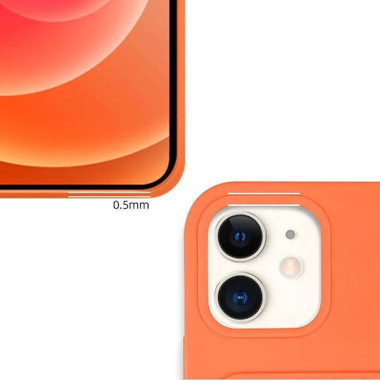 Hurtel Card Umschlag Rückseite Silikon mit Kartenhalter Rosa (Samsung Galaxy A73)