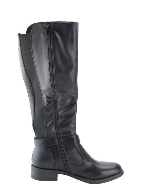 Alta Moda Leder Damenstiefel Schwarz