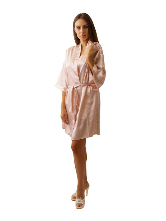 FMS Winter Damen Satin Robe Rotten Apple Mary