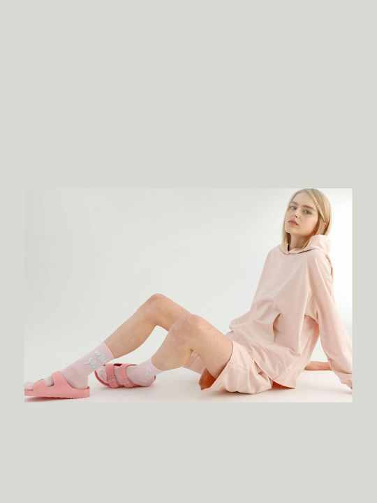 Siyah Inci Winter Women's Pyjama Set Baby Pink