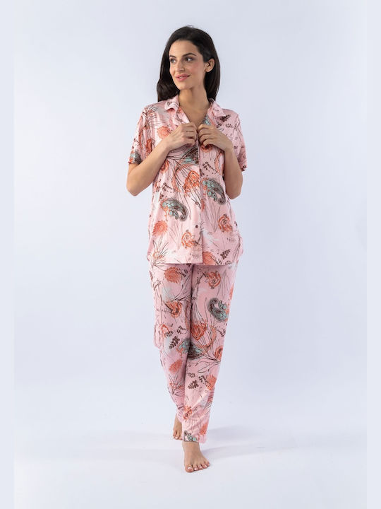 Sevim Winter Women's Pyjama Pants Pink