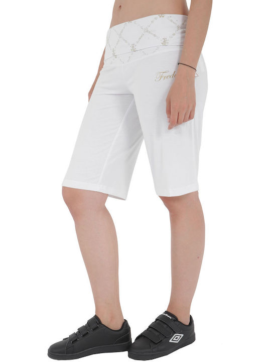 Freddy Women's Sporty Bermuda Shorts White