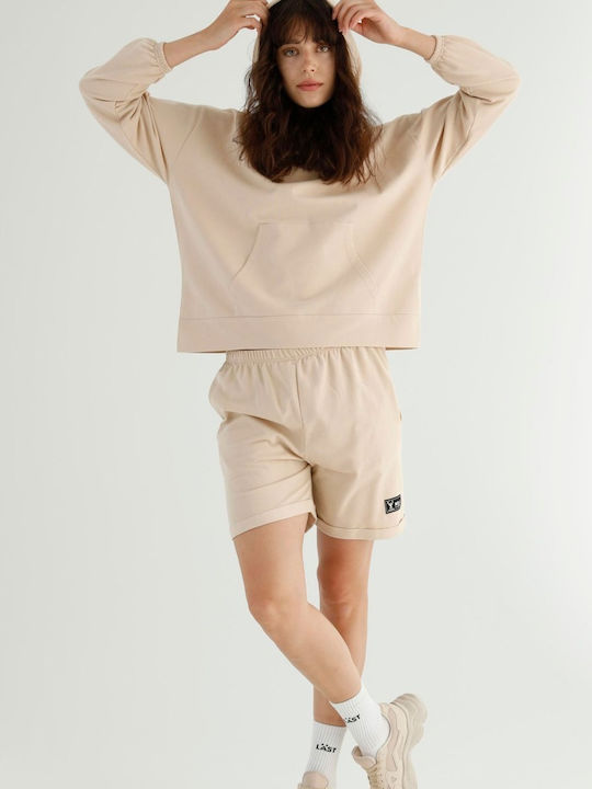 Γυναικείο Σετ με Σορτς Beige