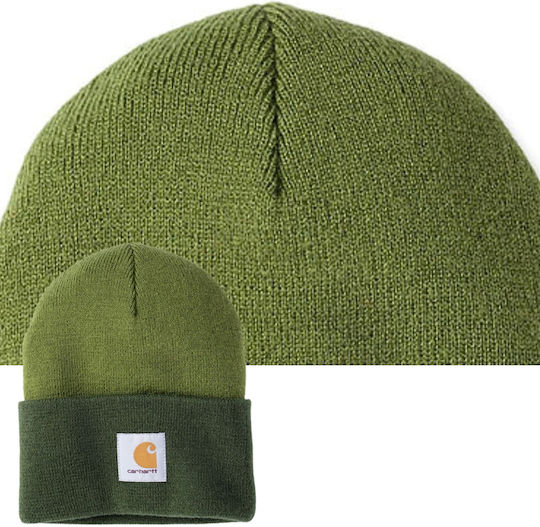 Beanie Unisex Σκούφος Πλεκτός σε Πράσινο χρώμα