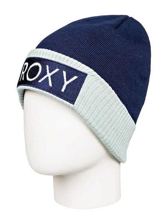 Roxy Valley Knitted Beanie Cap Blue