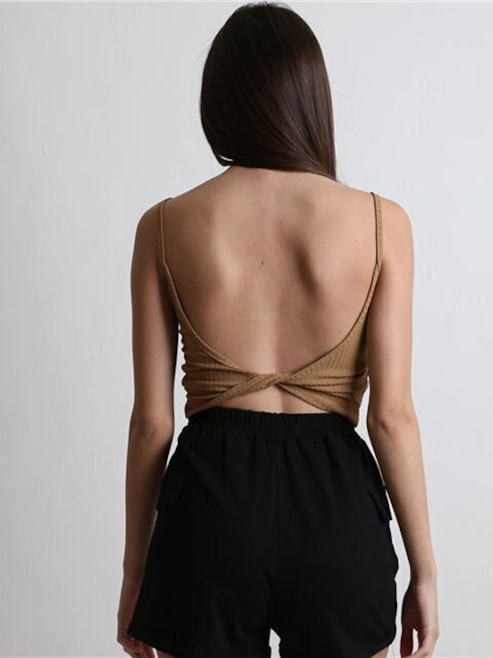 Cu Bretele Camel Tricou pentru femei