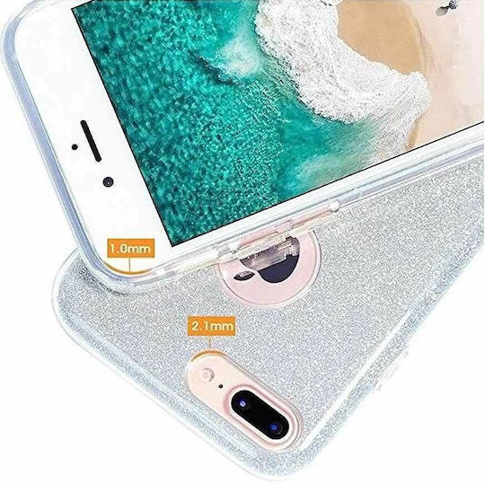 Forcell Back Cover Σιλικόνης Ασημί (Galaxy A6 2018)
