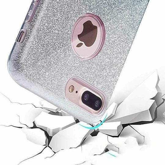 Forcell Back Cover Σιλικόνης Ασημί (Galaxy A6 2018)