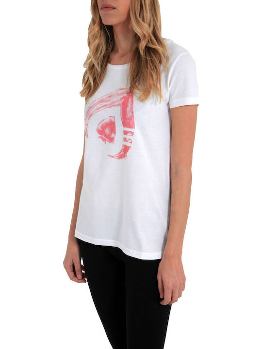 Γυναικείο T-shirt Πουά Άσπρο.