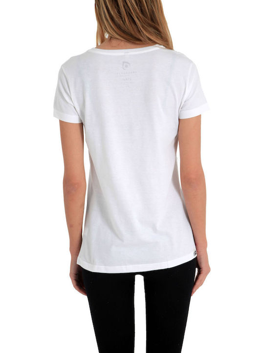 Γυναικείο T-shirt Πουά Άσπρο