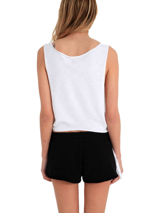 Women's Blouse Cotton Sleeveless Polka Dot White.