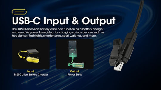 NiteCore Extension Battery Case Θήκη (18650)