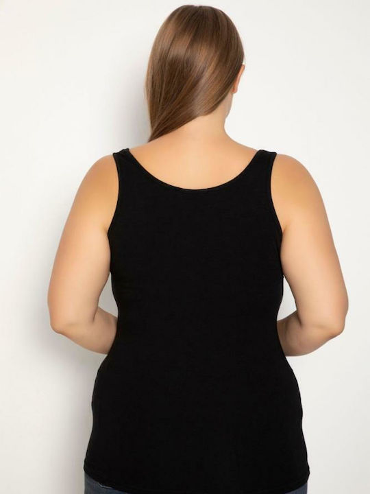 Women's Cotton T-Shirt with Spaghetti Strap White