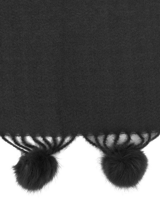 Doca Women's Wool Scarf Black