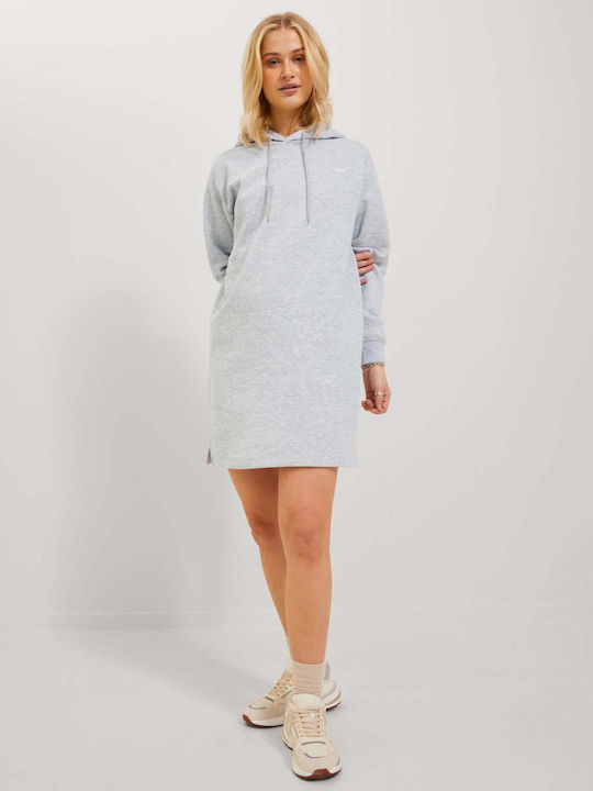 Jack & Jones Mini Dress with Hood Gray