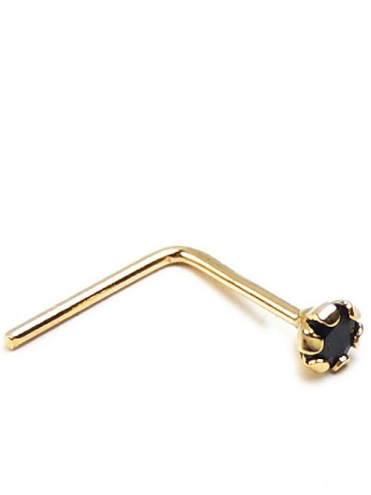 Polytimo Nase Piercing aus 14K Gold