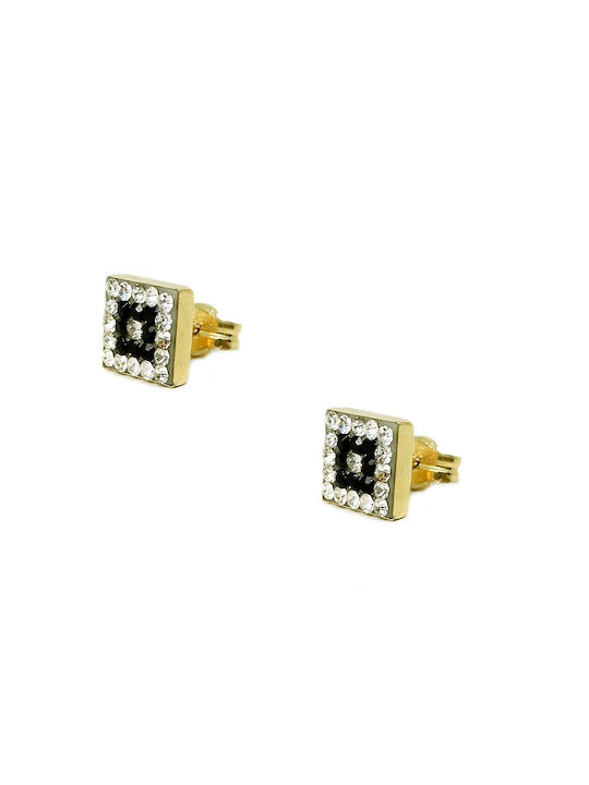 Polytimo Earrings made of Gold 14K with Stones