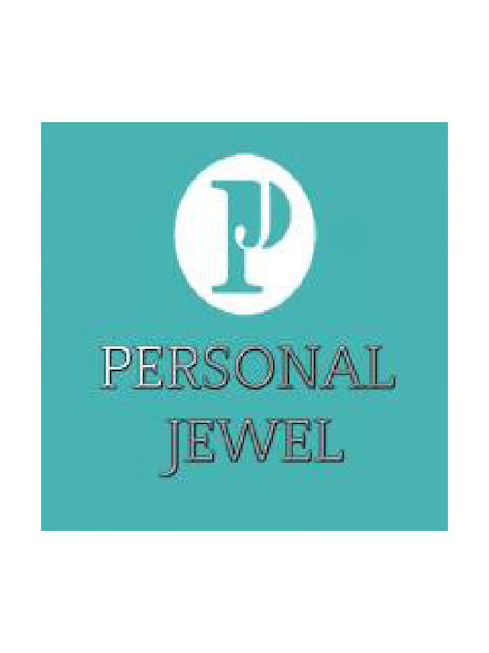 Personal Jewel Necklace Monogram from Gold Plated Silver with Zircon