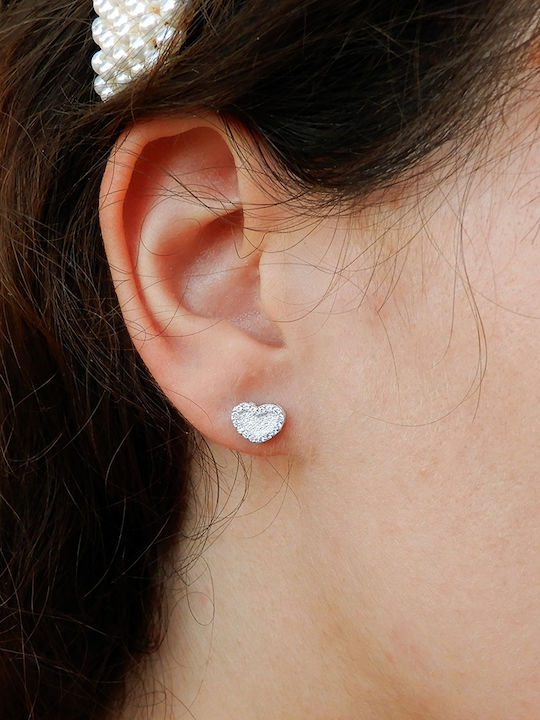 Art d or Earrings made of White Gold with Stones