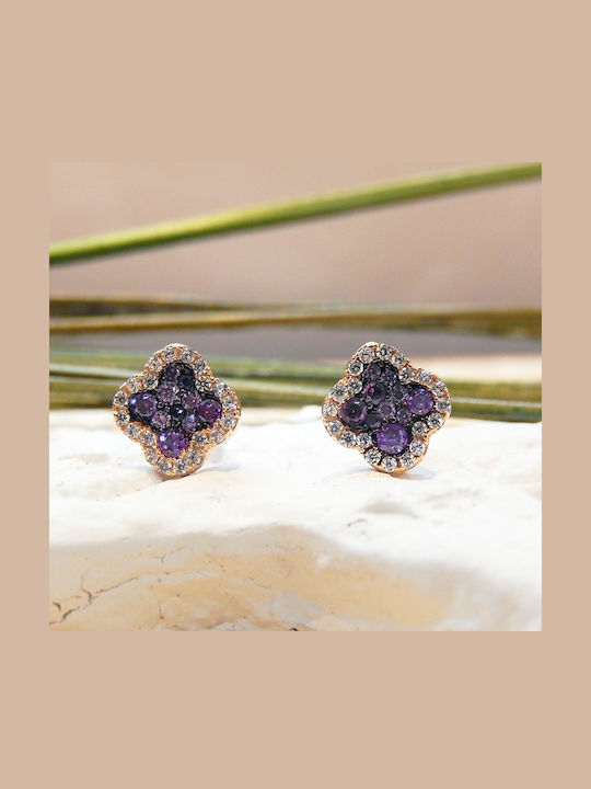 Art d or Earrings made of White Gold with Stones