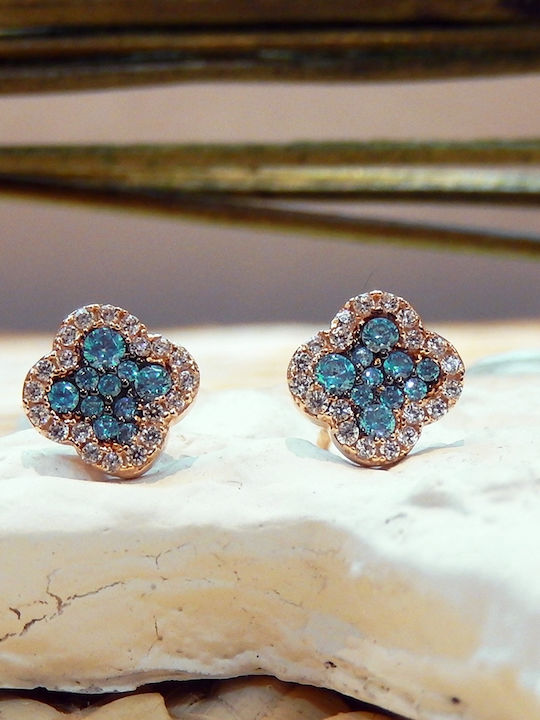 Art d or Earrings made of White Gold with Stones