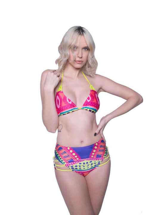 Minkpink Triangle Bikini Top Multicolour