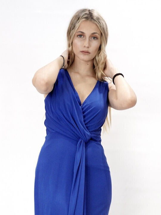 Summer Maxi Dress for Wedding / Christening Blue