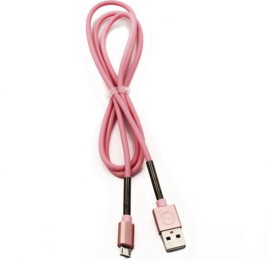 1m Regular USB 2.0 to micro USB Cable Pink (2TEC35)