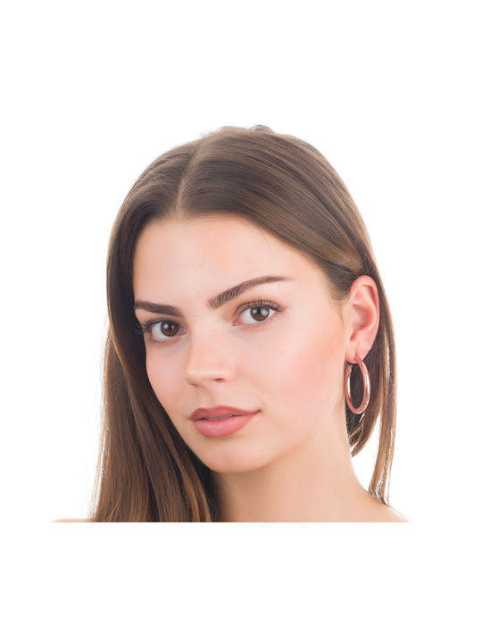 Verorama Earrings Hoops made of Silver Gold Plated