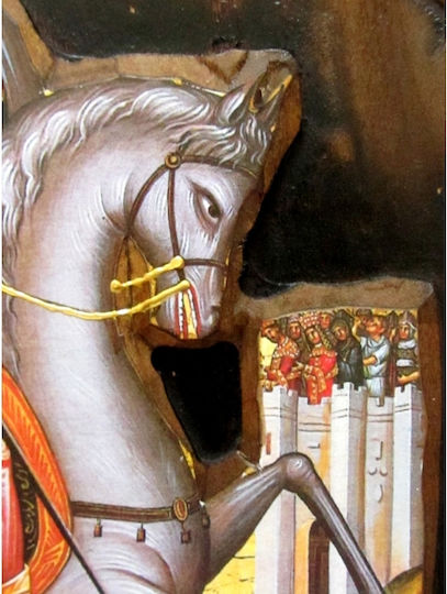 IconsGR Image St. George Wooden 52x28cm