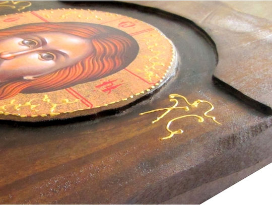 IconsGR Εικόνα Ιησούς Χριστός Ξύλινη 52x28εκ.