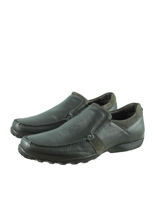 Softies Men's Leather Moccasins Black