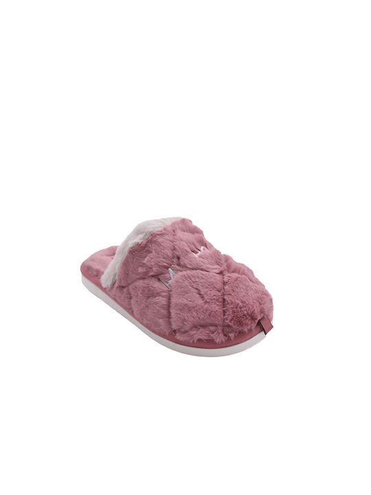 Jomix Women's Slippers with Fur Pink