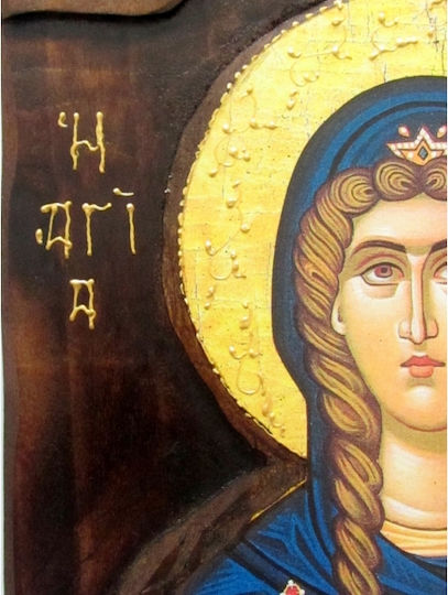 IconsGR Image Saint Tatiana Wooden 52x28cm