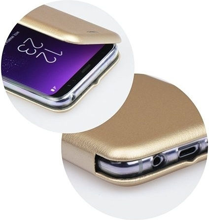 Forcell Buchen Sie Synthetisches Leder Gold (Huawei P40 Pro)