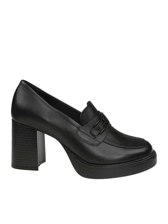 Anatomic Leather Black High Heels