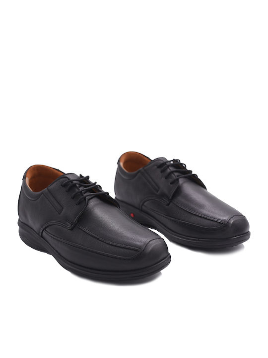 Leder Herren Freizeitschuhe Schwarz